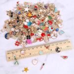 350PCS Gold Plated Enamel Charms | Assorted Pendants for DIY Jewelry Crafts - Image 3