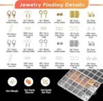 Complete Jewelry Making Kit for Adults | Tools Wires Findings Chains with Pliers & Storage Bag - Image 3