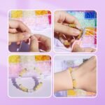 Glass Crystal Beads Bracelet Making Kit | 6mm Round Beads, 24 Colors DIY Jewelry - Image 4
