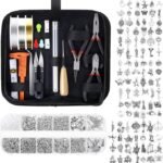 Jewelry Making Kit with Tools | Wires Charms & Findings DIY Craft and Repair Supplies Set