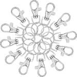 60PCS Keyring Swivel Snap Hooks | Lanyard Clips & Split Rings for DIY Keychain Jewelry Making - Image 3