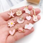 40PCS Enamel Charms Set | Assorted Pendants for DIY Jewelry Making Kit - Image 3