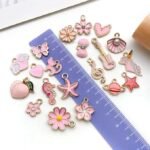 40PCS Enamel Charms Set | Assorted Pendants for DIY Jewelry Making Kit - Image 4