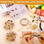 285PCS Keychain Bag Charm Making Kit | DIY Set with Charms, Clips, Chains, Letter Beads - Image 3
