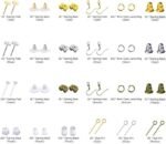 2400PCS Earring Making Kit | 24 Styles Hooks Backs Posts & Findings DIY Jewelry Set - Image 2