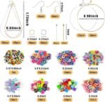 940PCS Earring Making Kit | Hoop Findings Hooks Jump Rings Backs Beads & Charms DIY Set - Image 2