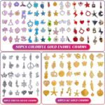150PCS Gold Plated Enamel Charms | DIY Jewelry Making Set - Image 7