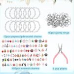 173PCS Silver Charm Bracelet Making Kit | DIY Jewelry Set with Charms Jump Rings & Pliers - Image 2