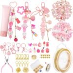 249PCS Keychain Making Kit | DIY Bag Charm Set with Chains Clips Charms & Pliers