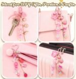 249PCS Keychain Making Kit | DIY Bag Charm Set with Chains Clips Charms & Pliers - Image 5