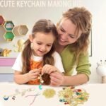 Gold Keychain Making Kit | 281PCS Charms, Clips, Jump Rings, Pliers - Image 4