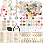 325PCS Lip Gloss Keychain Making Kit | DIY Charm Set with Clips Chains Charms & Pliers