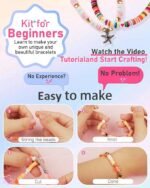 5000PCS Bracelet Making Kit | Preppy Polymer Clay Beads with Charms DIY Friendship Set - Image 4