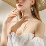 Acrylic Lily Flower Charms with Pearl Beads | 20mm Dangle Pendants for Jewelry Making - Image 3