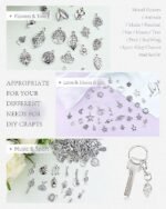 Tibetan Silver Alloy Charms Set | Mixed Smooth Pendants for Jewelry Making - Image 4