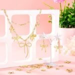 Gold Bowknot Charms | Alloy Bow Tie Links for Jewelry Making, Earrings, Bracelets (Assorted Sizes) - Image 3