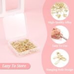 Gold Bowknot Charms | Alloy Bow Tie Links for Jewelry Making, Earrings, Bracelets (Assorted Sizes) - Image 6