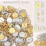 376PCS Gold Silver Letter Charms Set | Alphabet Jewelry Making Kit with Jump Rings - Image 2