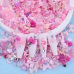 300PCS Pink Nail Art Charms Kit | Resin Gems, Rhinestones, Pearls, Sequins Manicure DIY Decoration