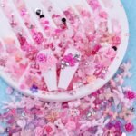 300PCS Pink Nail Art Charms Kit | Resin Gems, Rhinestones, Pearls, Sequins Manicure DIY Decoration - Image 5