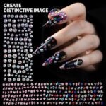 24 Grid Nail Charms Kit | AB Rhinestones, Gold Pearls, 3D Flowers, Y2K Nail Art - Image 5