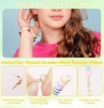 Polymer Clay Beads Bracelet Making Kit | Preppy DIY Jewelry Set for Kids Ages 6-13 - Image 4