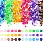 3400+ Pony Beads Bulk Set | 36 Colors Kandi Beads for Bracelets, Hair Braids, Crafts - Image 4