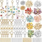 922PCS Lip Gloss Keychain Making Kit | DIY Charm Set with Clips Chains Charms & Pliers