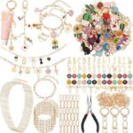 440PCS Lip Gloss Keychain & Jewelry Kit | Gold Paperclip Chain Charms DIY Set
