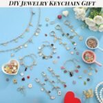 440PCS Lip Gloss Keychain & Jewelry Kit | Gold Paperclip Chain Charms DIY Set - Image 5