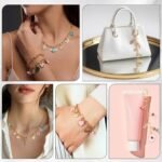 440PCS Lip Gloss Keychain & Jewelry Kit | Gold Paperclip Chain Charms DIY Set - Image 6