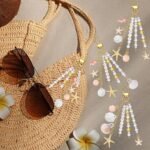 776PCS Seashell Keychain Making Kit | Ocean Charm Set with Starfish Pearls Letter Beads - Image 6