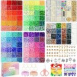 20000PCS Clay Beads Bracelet Kit | 120 Colors Heishi Polymer Beads Charms DIY Jewelry Set