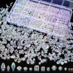 Crystal Glass Beads Kit | AB Color Bicone, Rondelle, Cube, Teardrop Spacer Beads for Jewelry