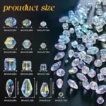 Crystal Glass Beads Kit | AB Color Bicone, Rondelle, Cube, Teardrop Spacer Beads for Jewelry - Image 2