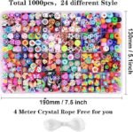 Polymer Clay Beads Kit | Fruit, Flower, Animal Charms for DIY Jewelry Making - Image 5