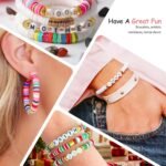 23000PCS Clay Beads Bracelet Making Kit | 144 Color Heishi Polymer Beads Friendship Jewelry Set - Image 6