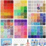 23000PCS Clay Beads Bracelet Making Kit | 144 Color Heishi Polymer Beads Friendship Jewelry Set