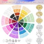 6mm Glass Crystal Beads Kit | 34 Colors, Charms for DIY Jewelry Making - Image 3