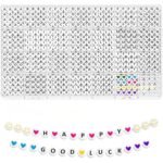 1400PCS Letter Beads Kit | 28 Style Alphabet Beads for Friendship Bracelets DIY Jewelry Making