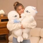 Kawaii Sleeping Seal Plush 70cm | Soft White Seal Pillow | Cozy Plush Toy for Home and Bed | Cute & Calming Seal Plushie, Stufed Seal Animal - Image 9