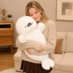 Kawaii Sleeping Seal Plush 70cm | Soft White Seal Pillow | Cozy Plush Toy for Home and Bed | Cute & Calming Seal Plushie, Stufed Seal Animal - Image 10
