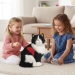 Lifelike Realistic Cat Figurine Plush | Structured Faux Fur Cat Decor | Decorative Cat Companion | Cat Lover Gift | Realistic Cat Replica - Image 5