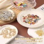 571PCS Charm Bracelet Making Kit | Gold Silver Chains Charms Box & Gift Bags Set - Image 5