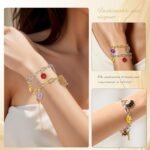 571PCS Charm Bracelet Making Kit | Gold Silver Chains Charms Box & Gift Bags Set - Image 6