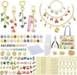 323PCS Lip Gloss Keychain Making Kit | DIY Charm Set with Hooks Rings Chains & Tools