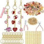 270PCS Lip Gloss Keychain Making Kit | Large DIY Charm Set for Bag Charms & Jewelry