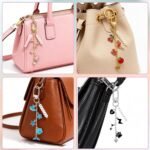588PCS Keychain Making Kit | Gold Silver Charm Set with Chains Clips Letter Beads - Image 4