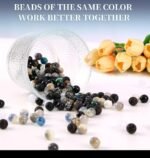 18 Color Glass Beads Jewelry Making Kit | Crystal Lava Stone Beads for Bracelets Necklaces - Image 6