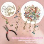 360PCS Lip Gloss Keychain Making Kit | Letter Charms Chain Set Anti Allergy DIY - Image 7